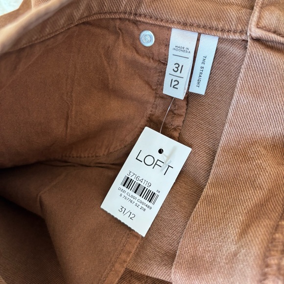LOFT The Straight High Rise Jeans NWT - Picture 4 of 9